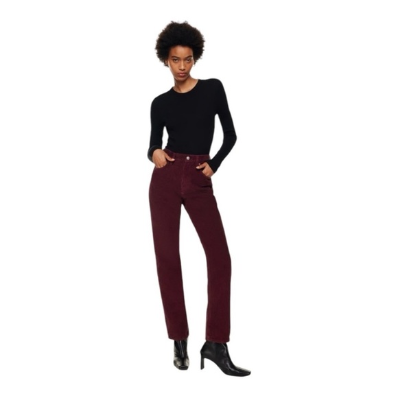 ARITZIA DENIM FORUM The '90s Joni High Rise Loose
30L in Spiced Burgundy Sz 26 - Picture 6 of 12